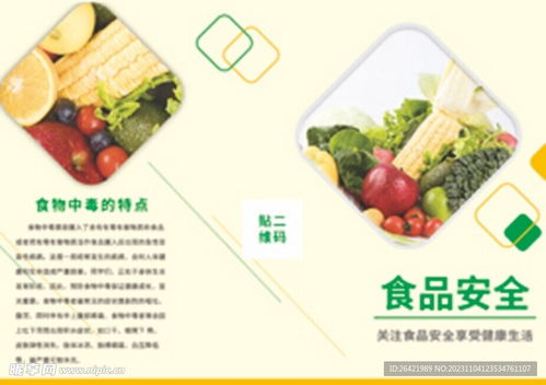 食品安全折页宣传单三折页设计图